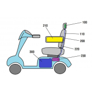 특허 제10-2482498호(에어백 기능이 있는 전동스쿠터 자동 복원장치, 박유빈, 
