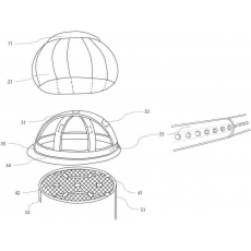 특허 제10-1880372호(사이즈조절이 가능한 꽃잎개폐형 안전모, 김준구, 