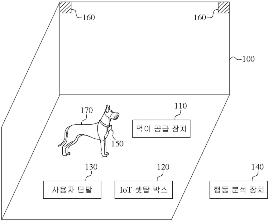 특허 제10-2683725호(반려 동물을 위한 먹이 공급 장치 및 행동 분석 장치, 황대원, 