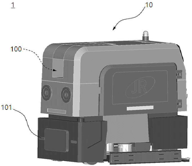특허 제10-2428256호(건물 내 층간이동이 가능한 지능형 로봇 및 이의 제어 방법, 이주용, 