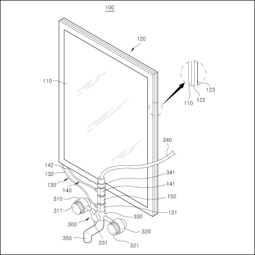 특허 제10-1556886호(방습 거울 시스템, 전길운, 