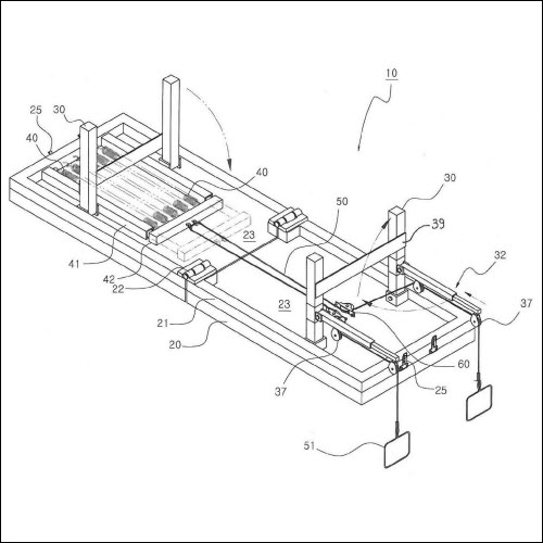 특허 제10-1618986호(탄성체를 이용한 휴대형 벤치프레스, 신우섭)