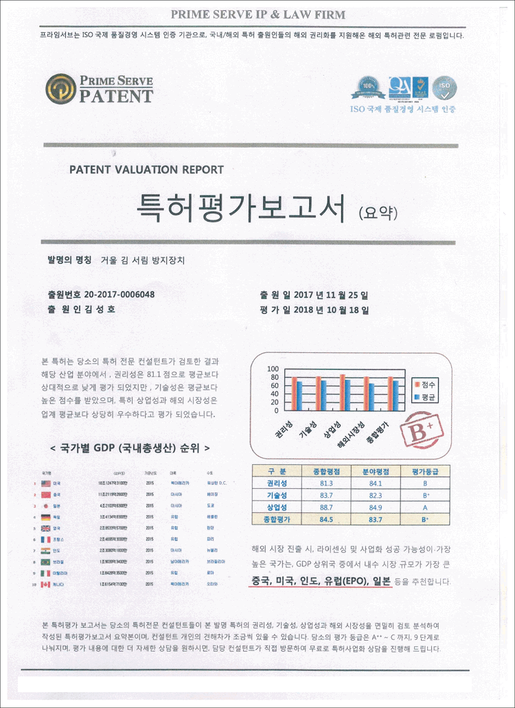 실용신안 제20-0487363호(거울 김 서림 방지장치, 이복희, 