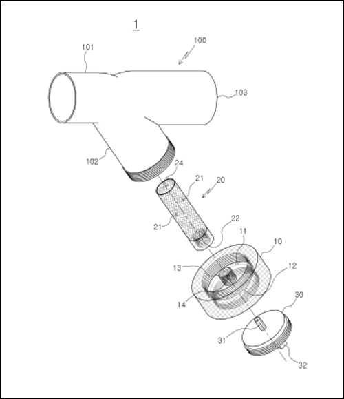특허 제10-1880203호(화학약품 유체 배관용 스트레이너, 홍민주, 